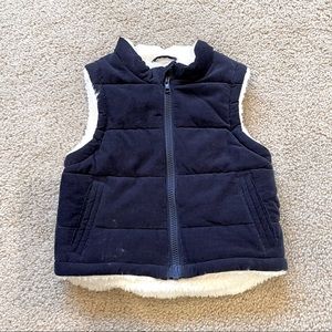 Toddler Corduroy Vest with Fluffy Material inside